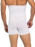 Men's AQ White Men High Quality Slimming Underwear Tummy Leg  Complete Control High Waist Shaper Short Trunk